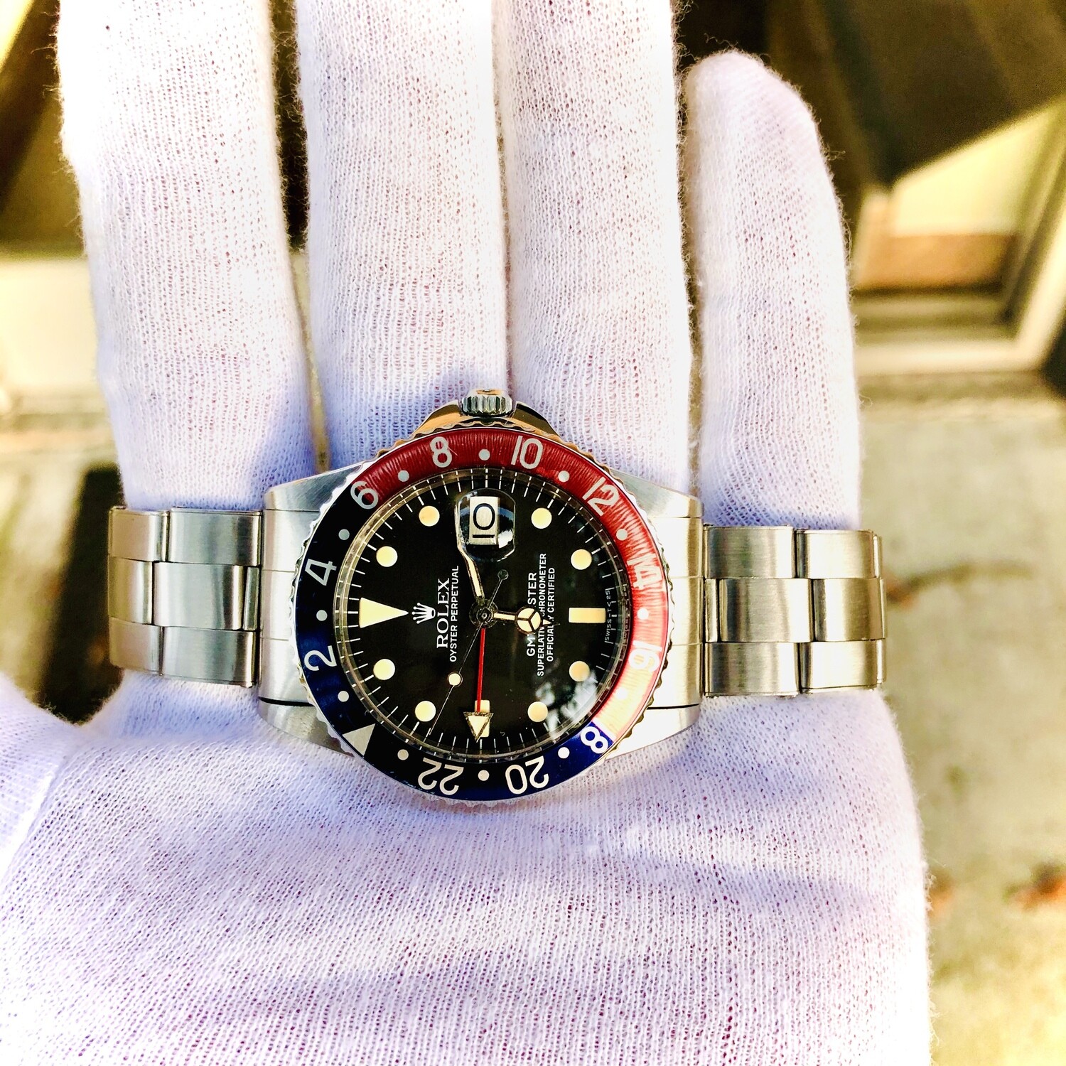 STUNNING 1960 Rolex GMT Master 1675 Pointy Guard on Matte Dial