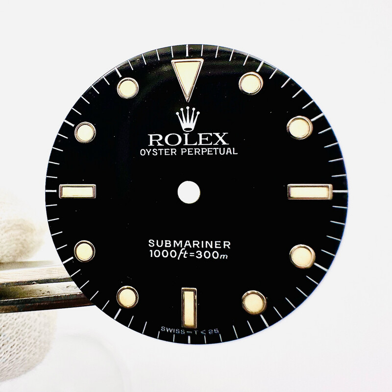 Genuine Light Creamy Patina Rolex Gloss Tritium Dial Submariner 14060 Cal 3030 Sub DL4