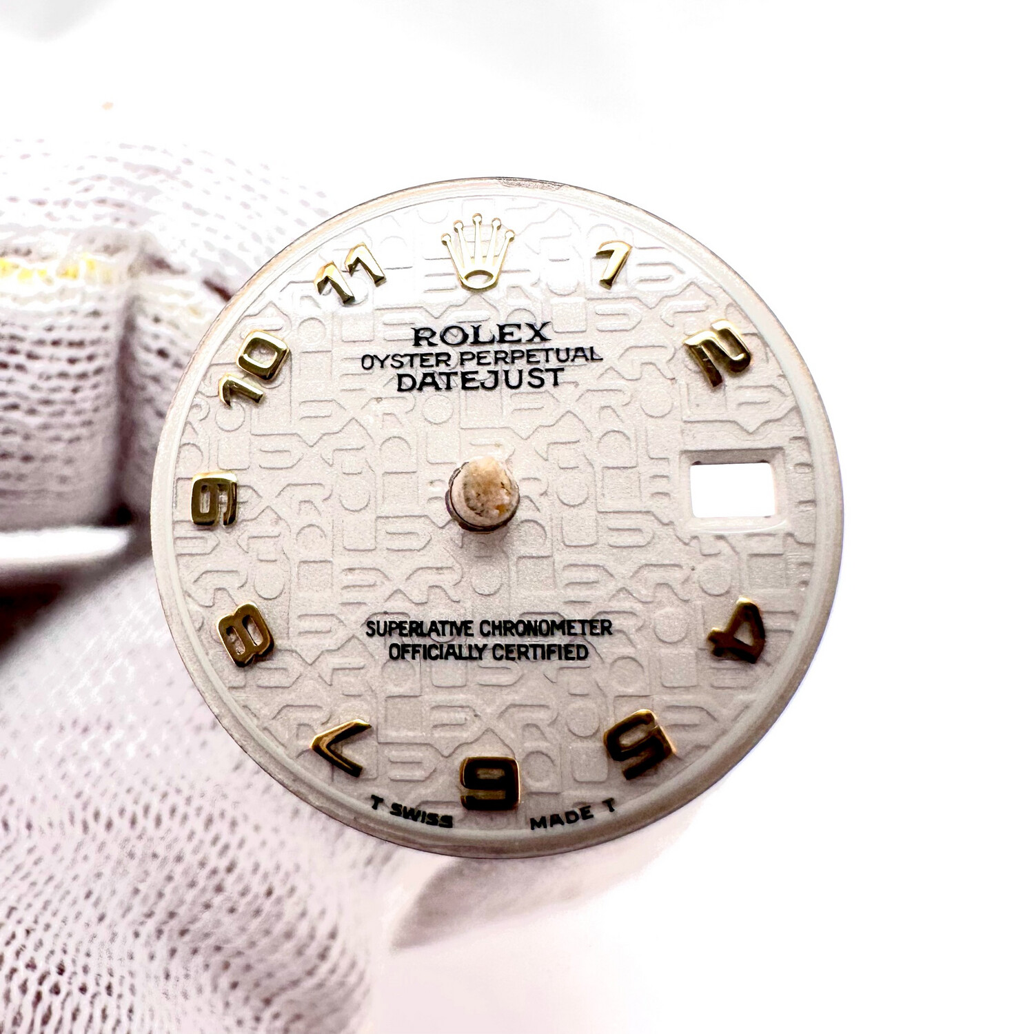 Excellent Rolex Antique White Two Tone Arabic Jubilee Dial 26mm Date Datejust 6716 6917 69173 69178 79173 79178 179173 179178