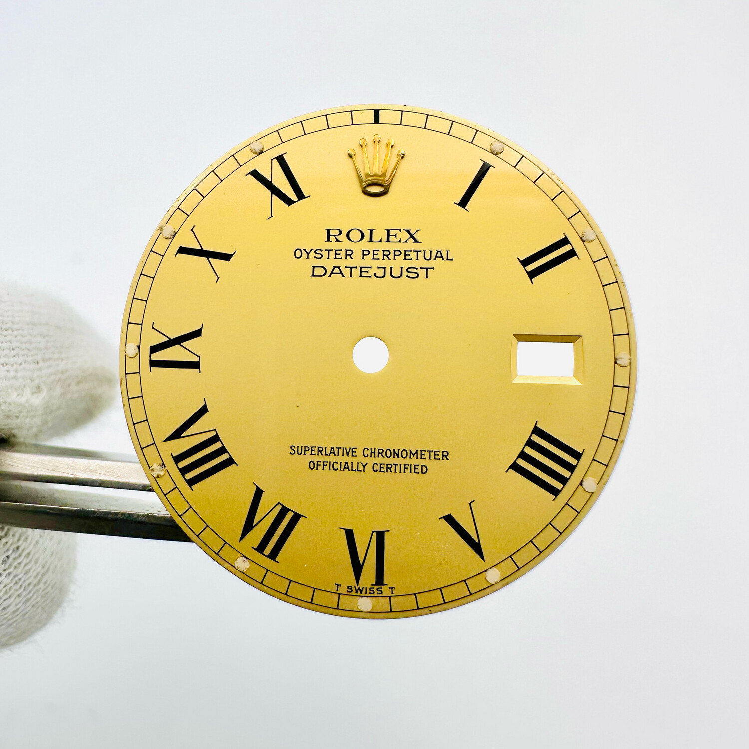Auth Rolex Two Tone “Buckley” Tritium Roman Datejust Dial 16000 16030 16013 16018 16233 16238 Cal 3035 3135 #1932
