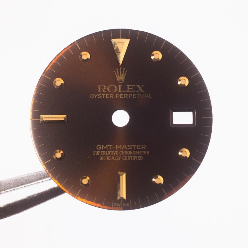 Auth Rolex Tropical Root Beer Nipple Dial GMT Master 16753 Tritium DL19