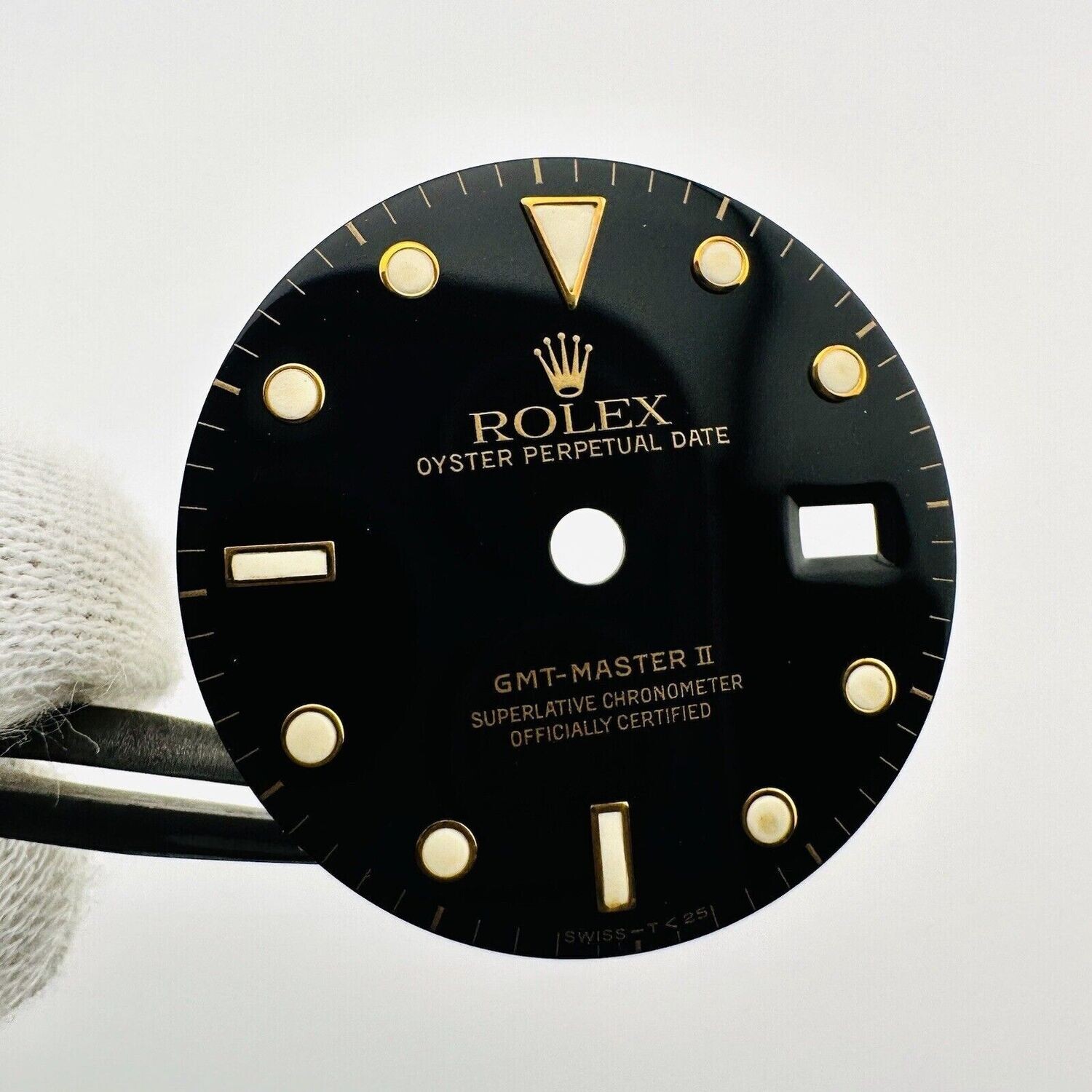 Genuine Rolex GMT Master Black Tritium Dial 16753 16713 16718 16758 DL36