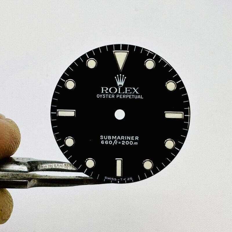 Auth. Light Creamy Patina Rolex Gloss Tritium Dial Submariner 5513 Cal 1520 Sub DL5