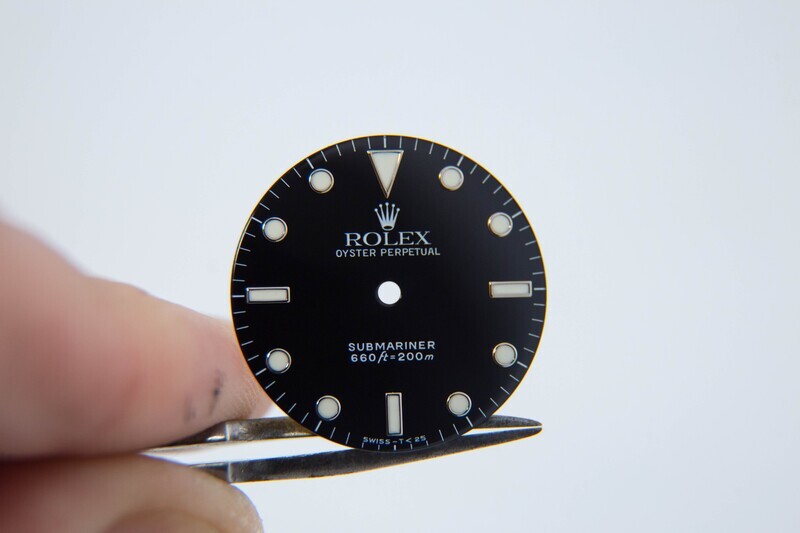 Auth. Rolex Gloss Early Luminova Service Dial Submariner 5513 Cal 1520 Sub DL107