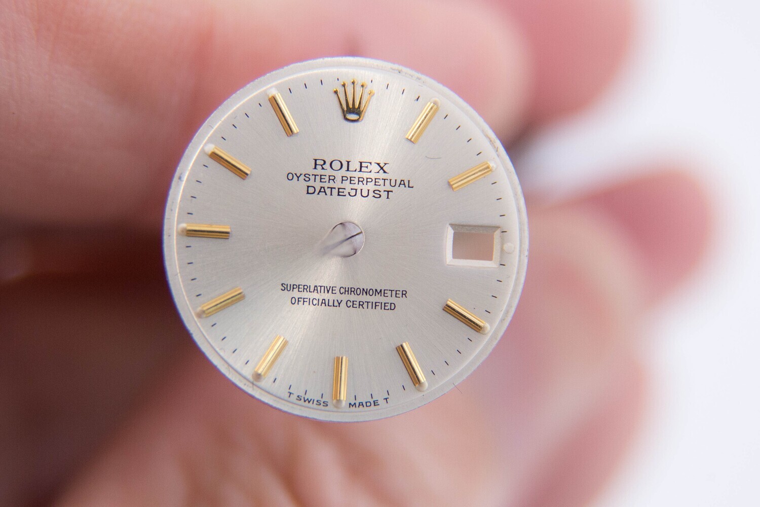 EXCELLENT Rolex Silver Two Tone Tritium Stick Dial 26mm Date Datejust 6916 6917 69173 69178 79173 79178 179173 179178