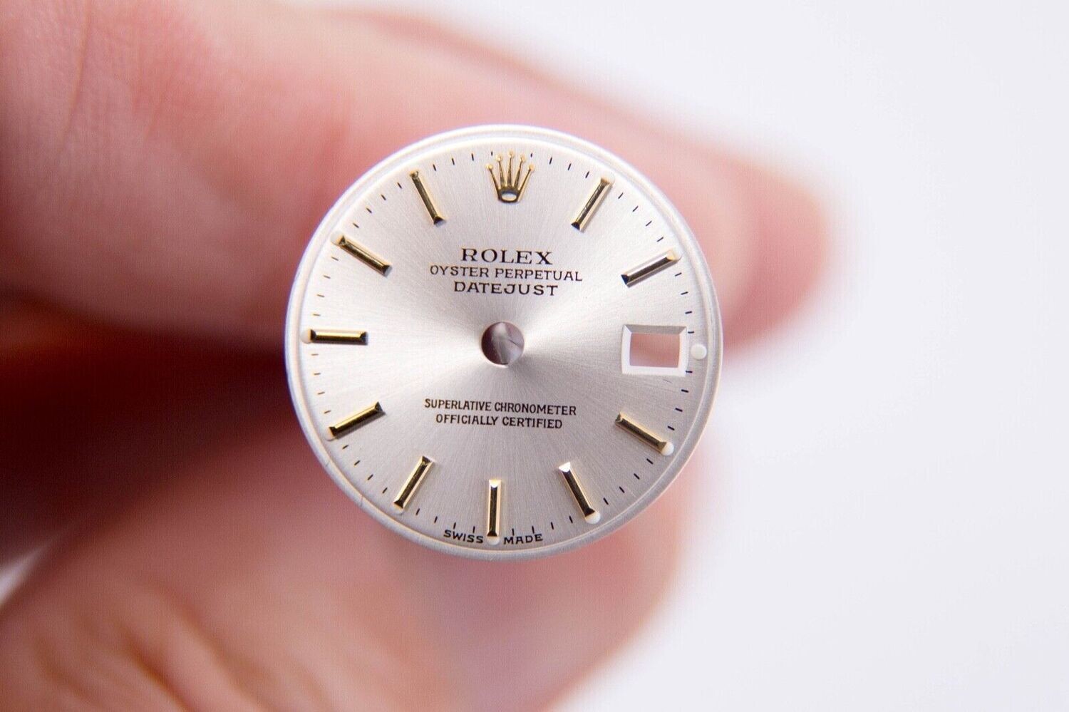 EXCELLENT Rolex Silver Two Tone Tritium Stick Dial 26mm Date Datejust 6916 6917 69173 69178 79173 79178 179173 179178