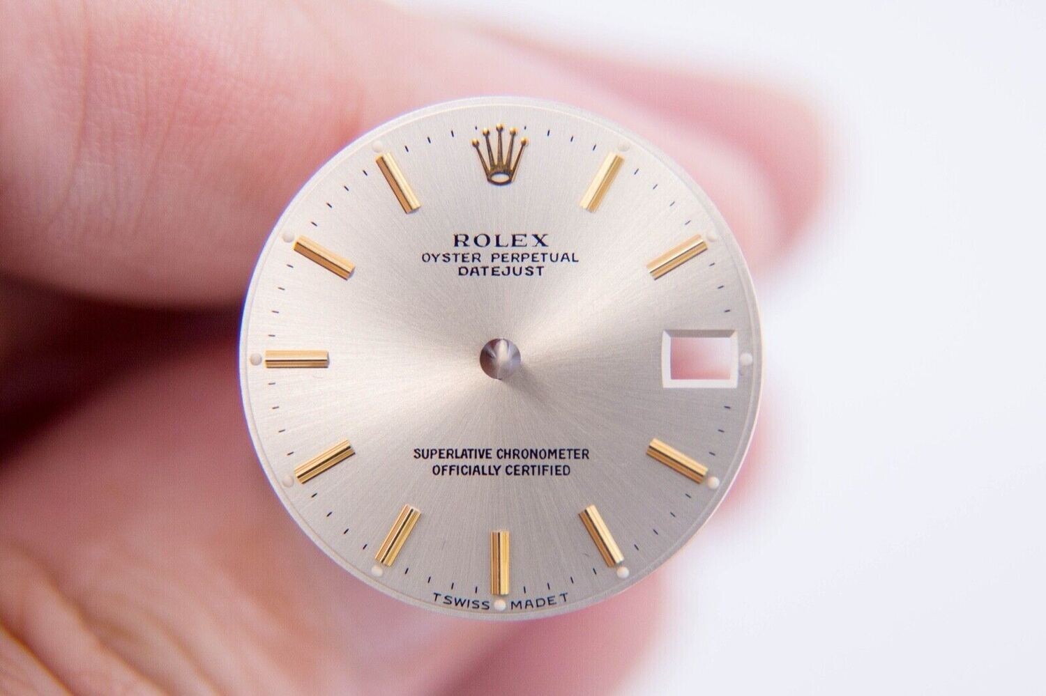 EXCELLENT Rolex Silver Two Tone Tritium Stick Dial 26mm Date Datejust 6916 6917 69173 69178 79173 79178 179173 179178