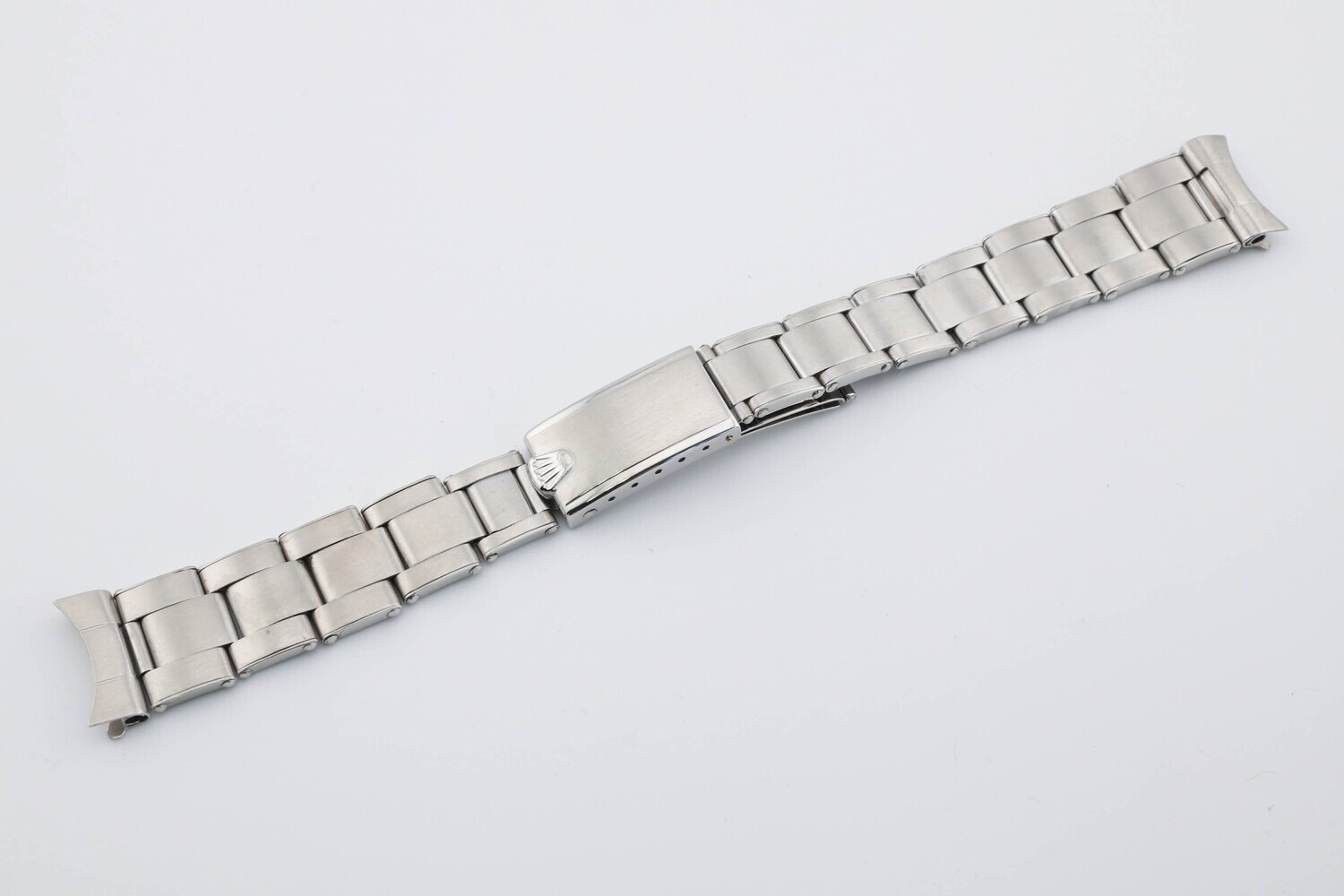 Rare 17mm Rolex SS CI Rivet Oyster 51 end pieces 11 links -