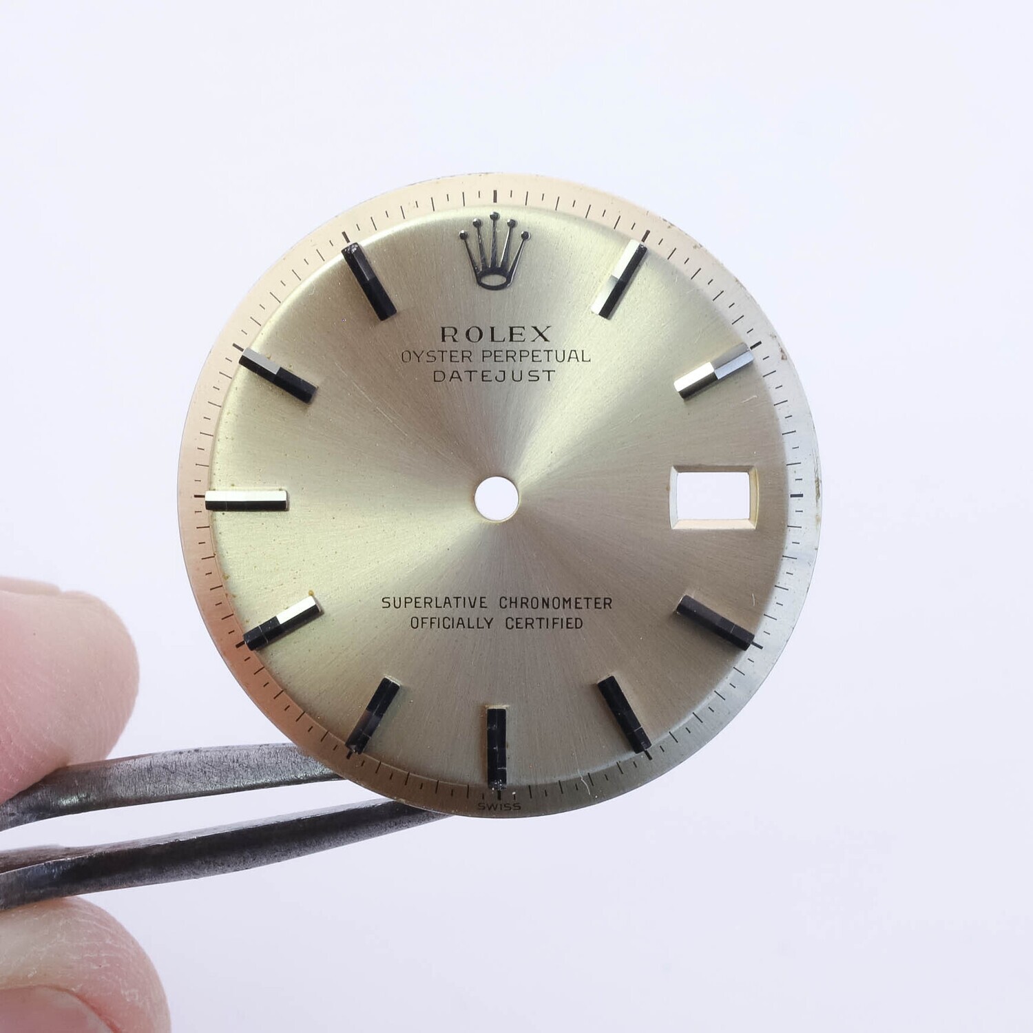 Rolex Silver Patina Tritium Dial 36mm Datejust 1601 1603 Cal 1560 1570 #1893