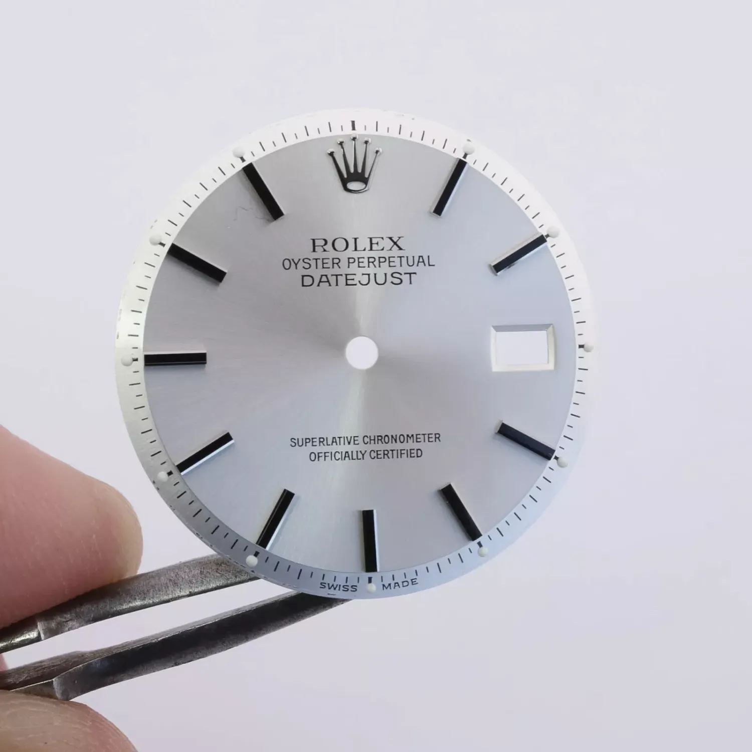 Rolex Silver Super Luminova Dial 36mm Datejust 1601 1603 Cal 1560 1570 1595D