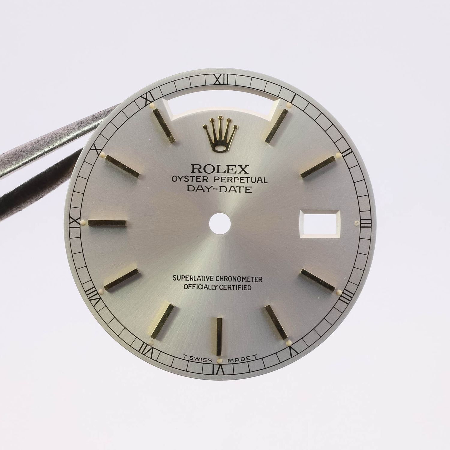 Auth. Rolex Silver Two Tone Tritium Dial for Day-Date President 18038 18238 Cal 3055 or 3155 DL23