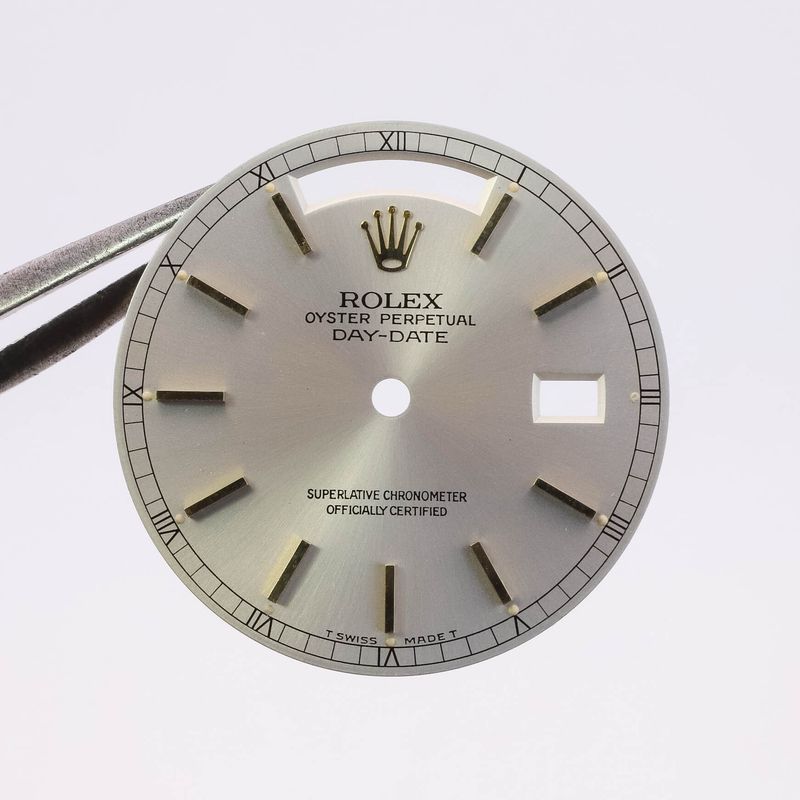 Auth. Rolex Silver Two Tone Tritium Dial for Day-Date President 18038 18238 Cal 3055 or 3155 DL23