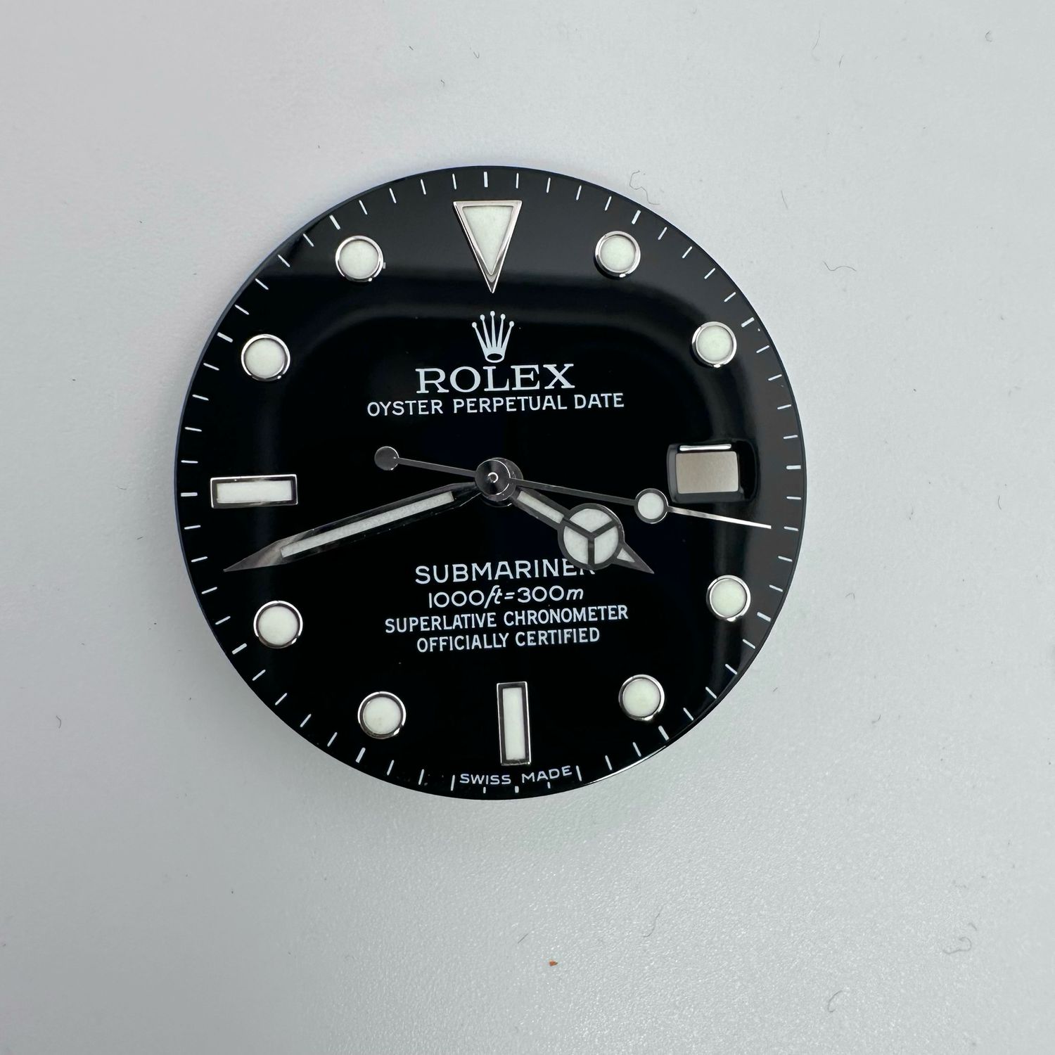 EXCELLENT Rolex Gloss Luminova Dial And Hands Submariner 16800 168000 16610 Sub DL310
