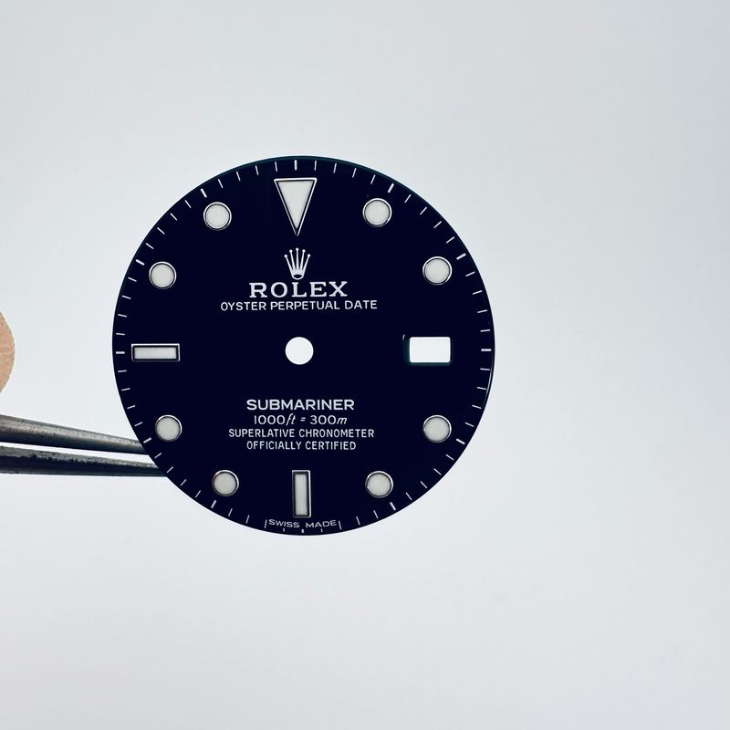 Excellent Rolex Gloss Luminova Dial Submariner 16800 168000 16610 Sub #22026