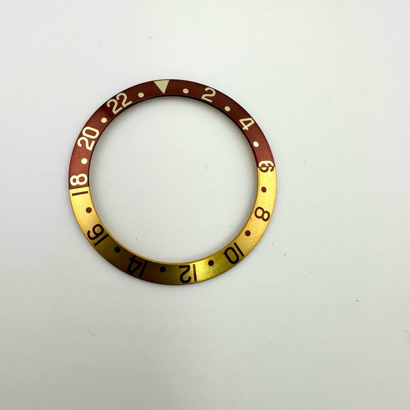 Genuine Rolex Rootbeer Bezel Insert GMT 1675 16758 16753 Root Beer #20026