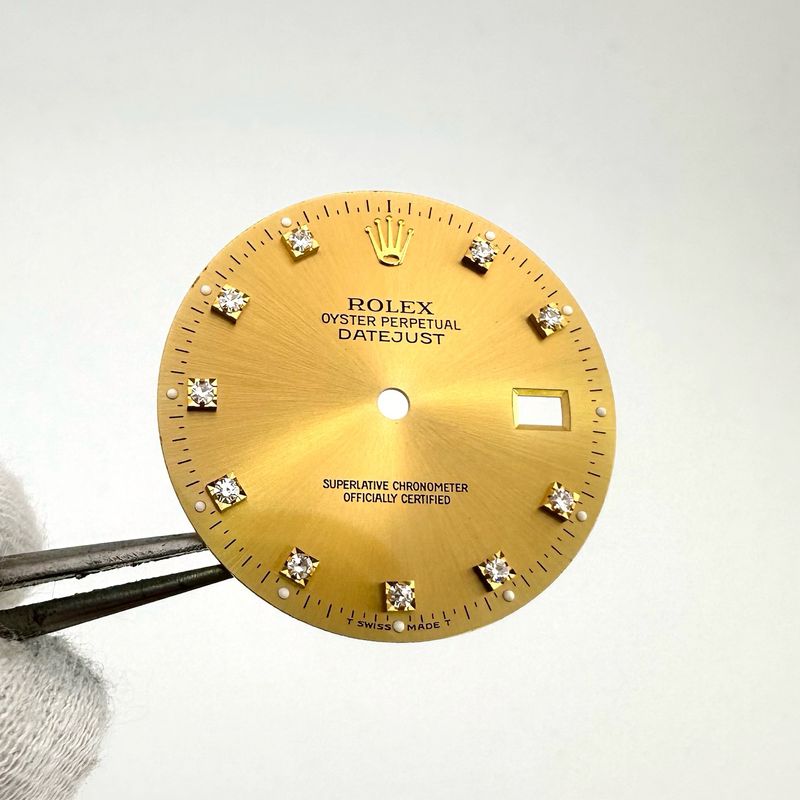 Factory Rolex Champagne Diamond Dial for 36MM Datejust 16013 16233 16238 #22070