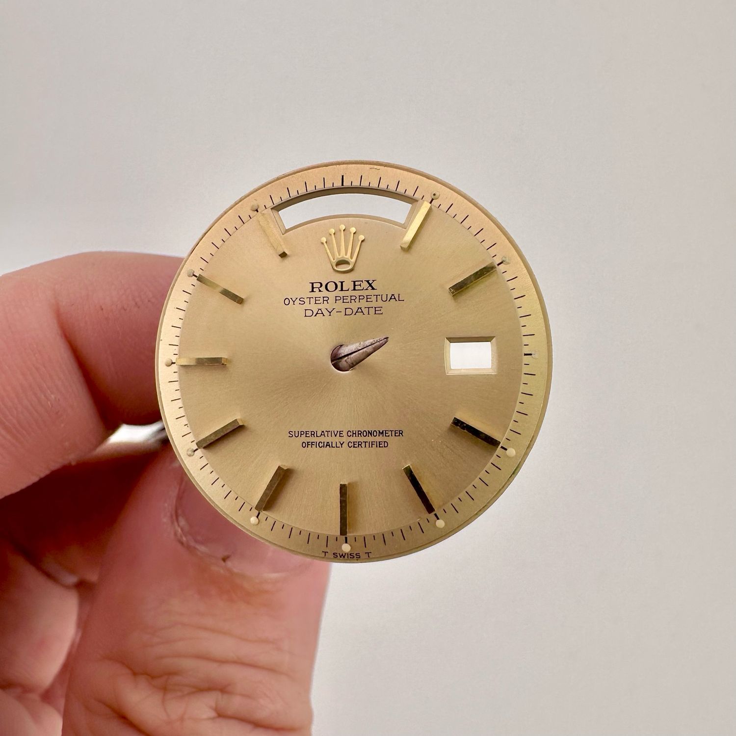Auth. Rolex Champagne Tritium Dial for Day-Date President 1803 Cal 1556 #20004