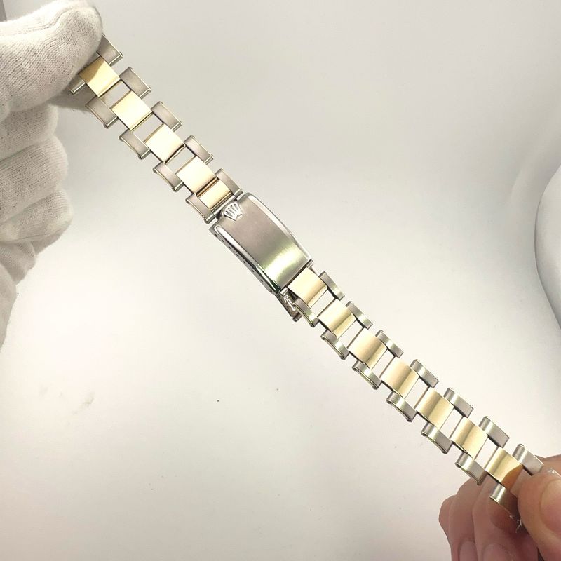 Rolex 14K/SS 6636 Spring Loaded Rivet Oyster Band Bracelet 20MM 80 End pieces 12 Links