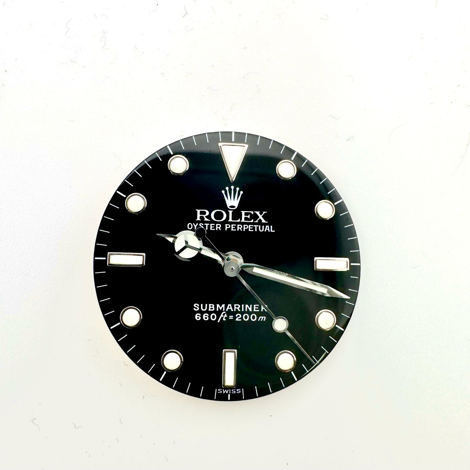 Auth. Rolex Gloss Lumi Dial + Hands Submariner 5513 Cal 1520 Submariner “Swiss” Only #20044