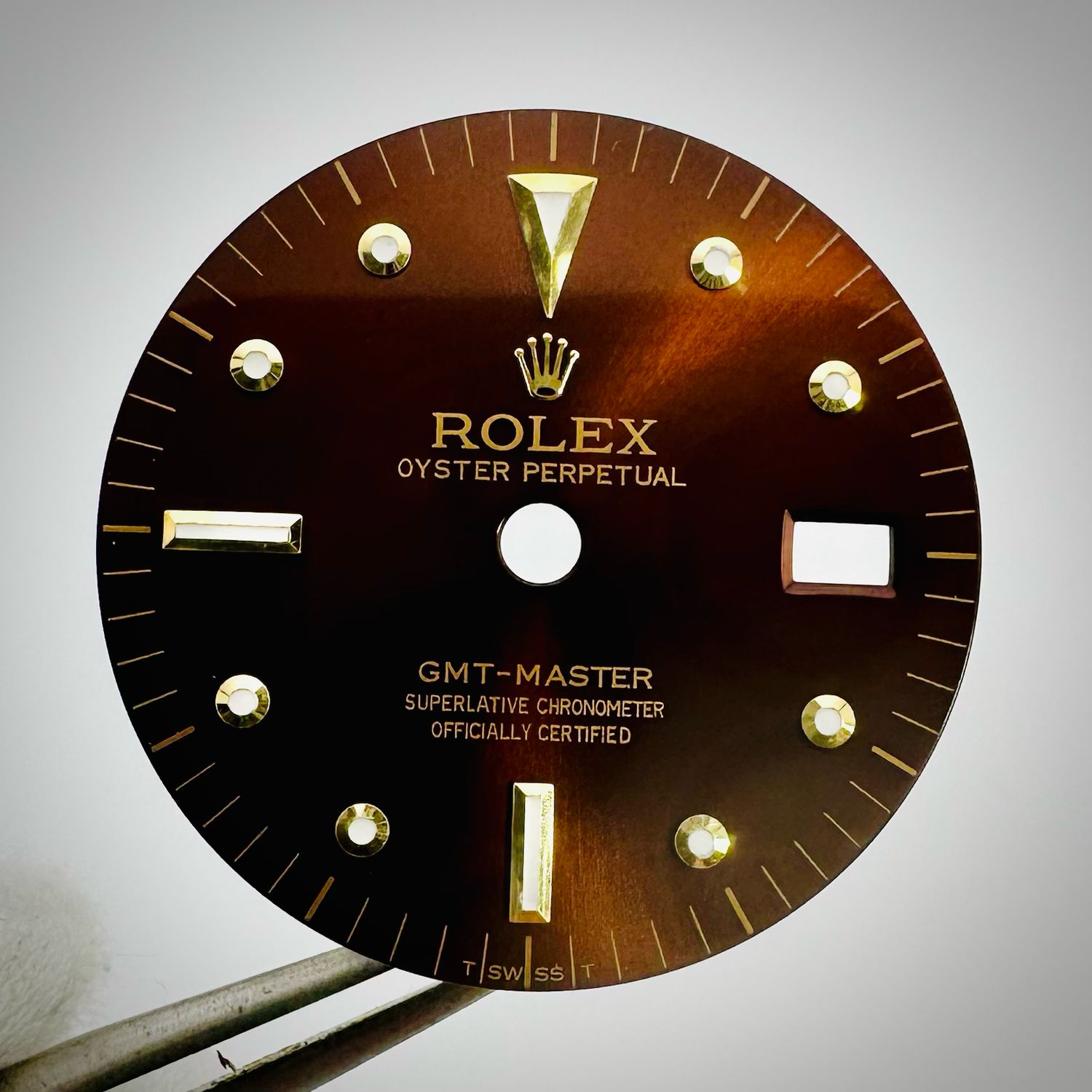 EXCELLENT Original Rolex GMT Master Root Beer Tritium Nipple Dial 1675 DL40