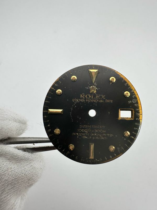 Tropical Rolex Black Tritium Nipple Dial Submariner 16803 16808 DL316