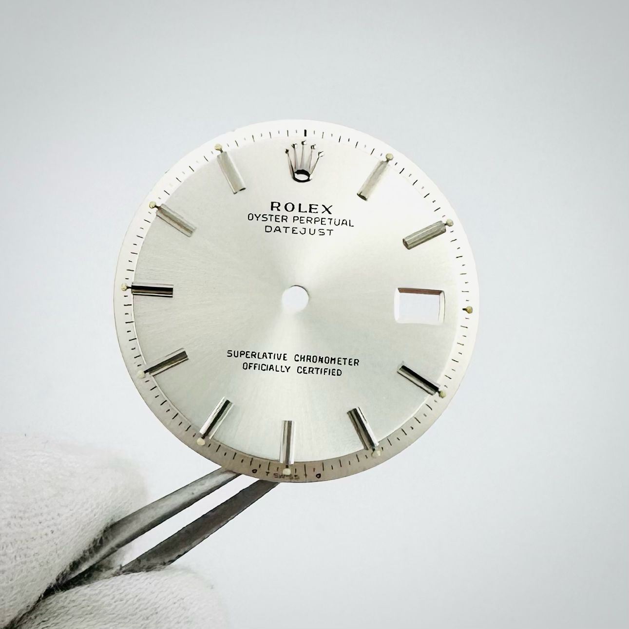 Factory Rolex Silver Tritium Sigma Dial Datejust 1600 1601 1603 Cal 1570 DL334