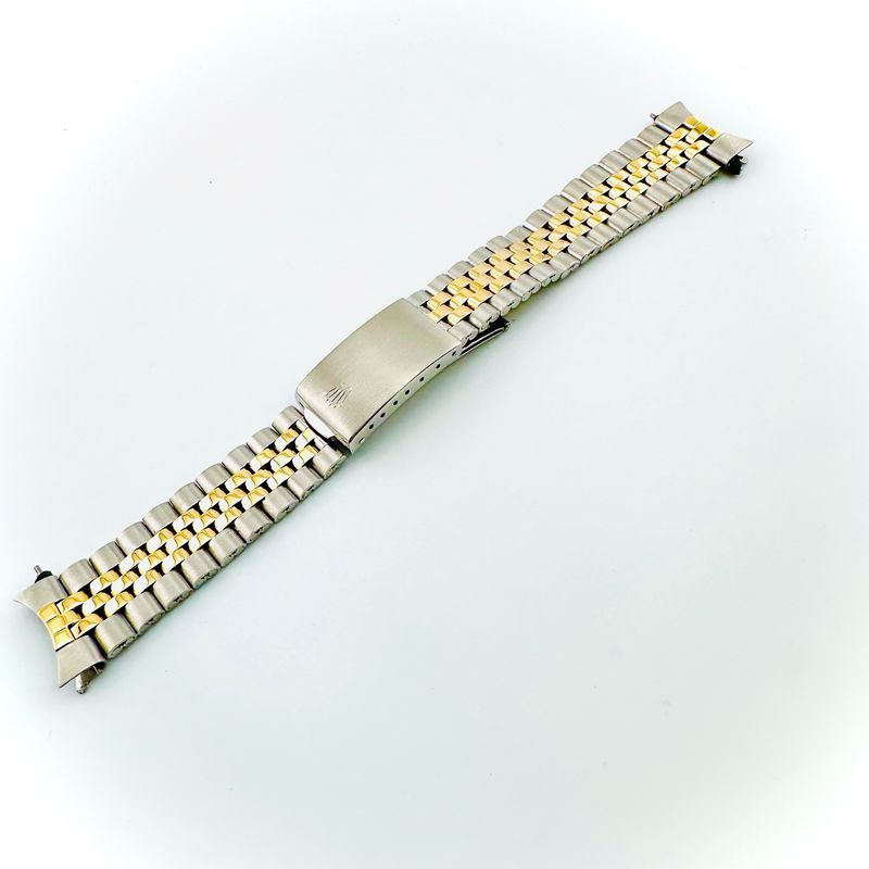 20MM Rolex 14/SS 6252H Two Tone Folded Jubilee 255 End pieces 22 Links #776