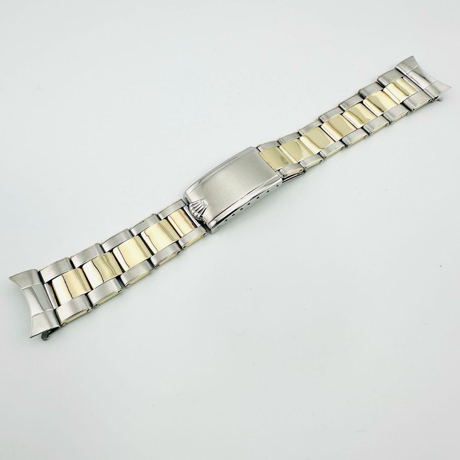 20MM 14k/SS Rolex 7206 Two Tone Rivet Oyster 58 End Pieces 40MM Sport Model 1969 #DL334