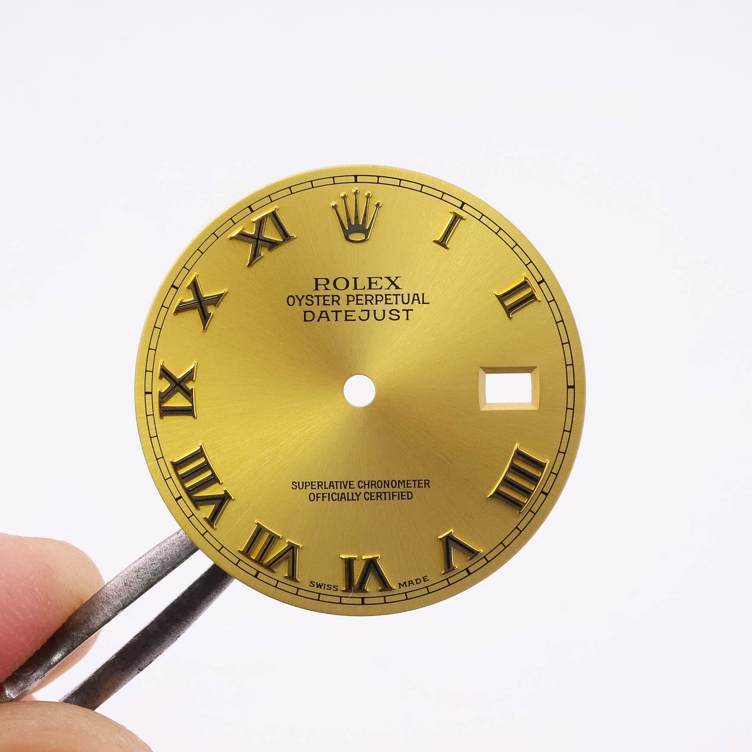 Auth Rolex Two Tone Gold Champagne Roman Datejust Dial 16000 16030 16013 16018 16233 16238 Cal 3035 3135 #DL159