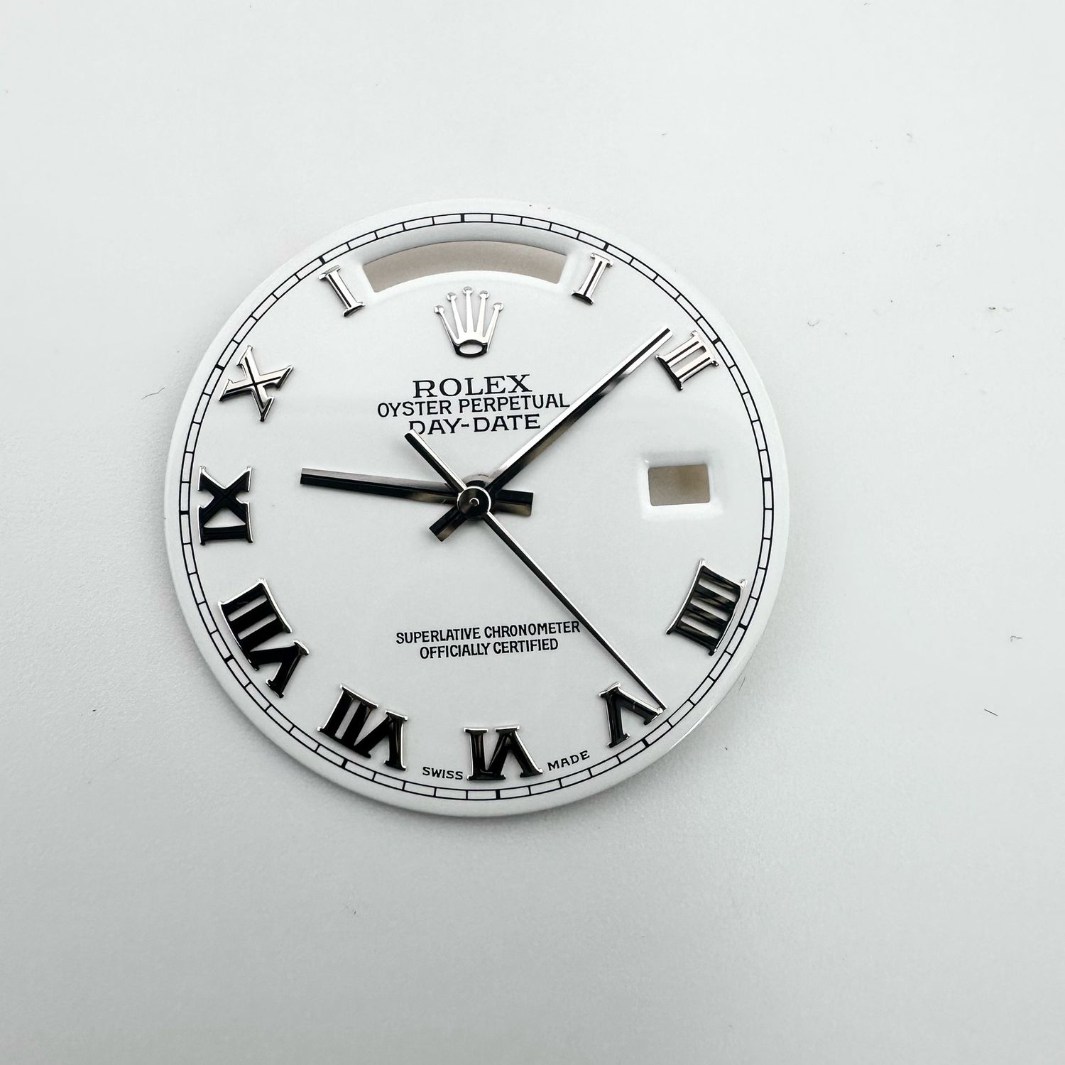 Factory Rolex White Roman Dial &amp; Hands 118239 18239 18039 Cal 3155 3156 3055