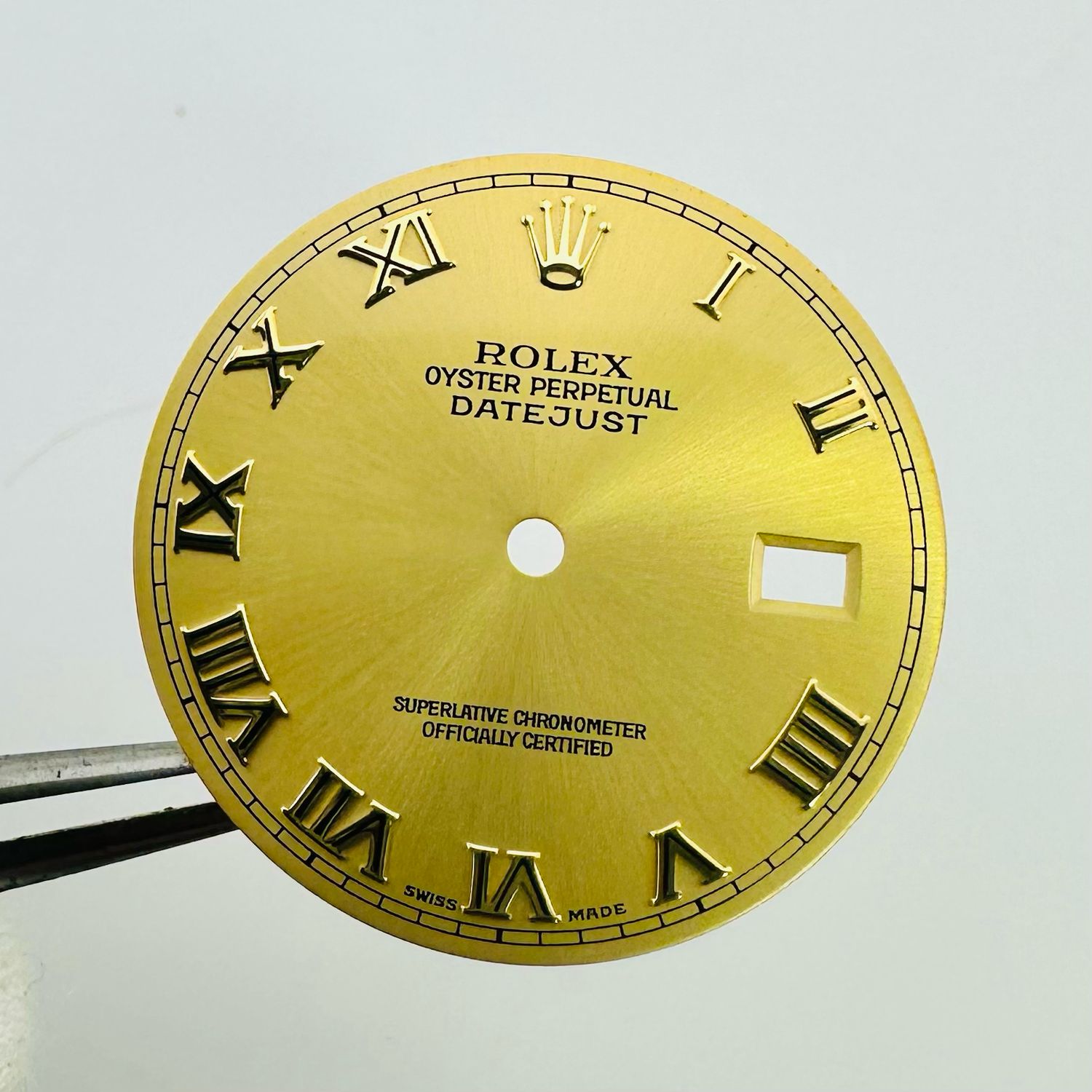 Auth Rolex Two Tone Gold Champagne Roman Datejust Dial 16000 16030 16013 16018 16233 16238 Cal 3035 3135 #M009