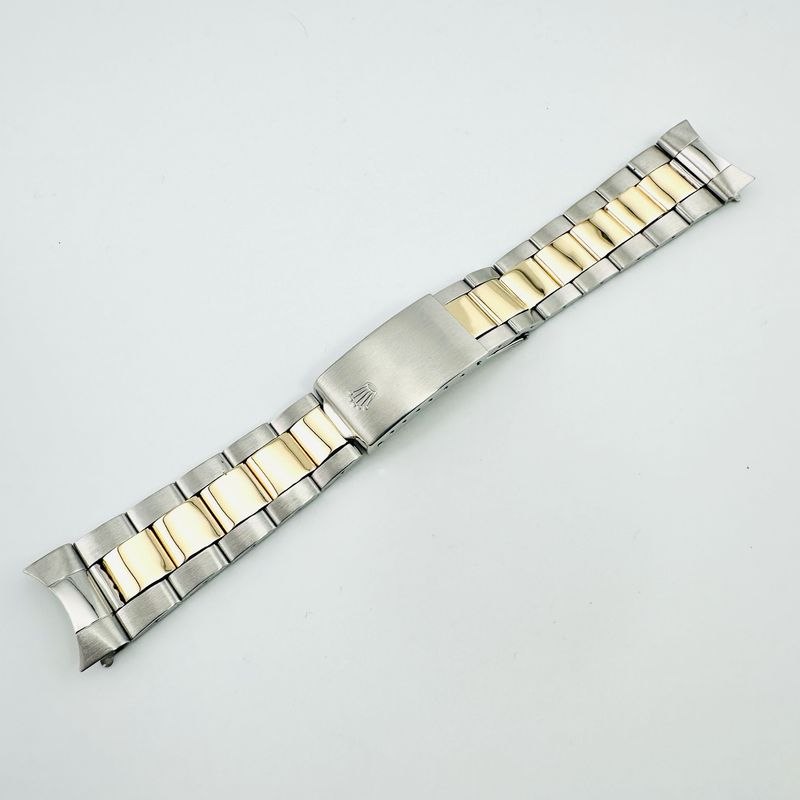 Genuine Rolex 14K/SS 20mm 7836 Folded Oyster 12 links 258 end pieces Band Bracelet