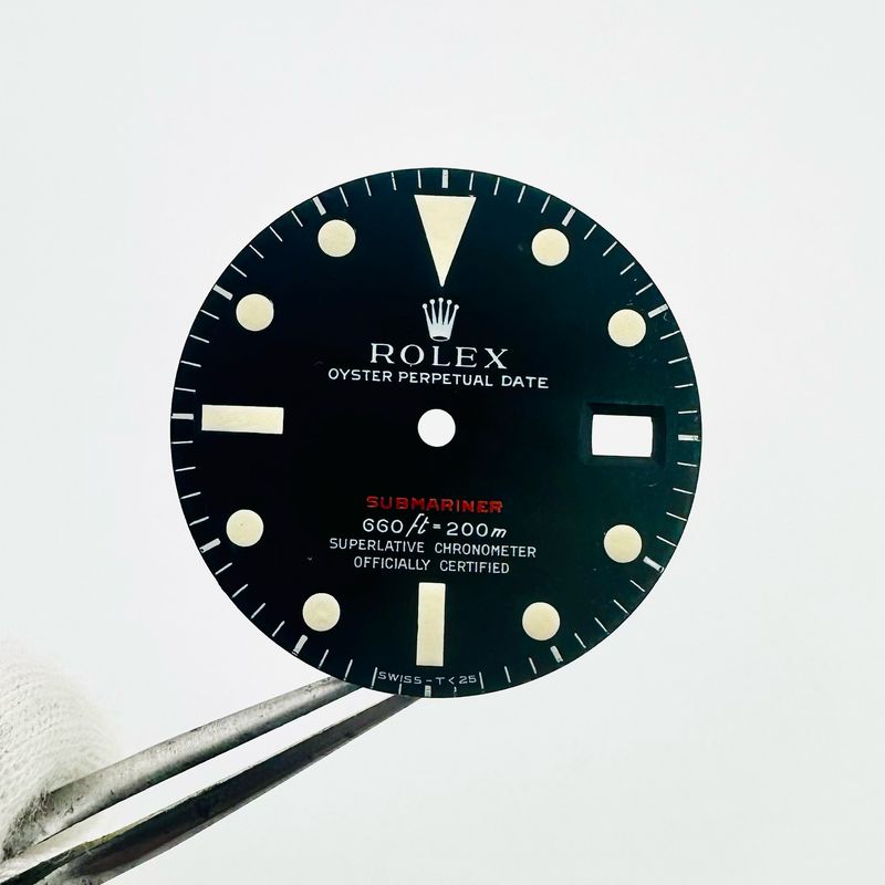 GENUINE MK4 Rolex Matte Tritium Submariner Red Dial Cal 1570