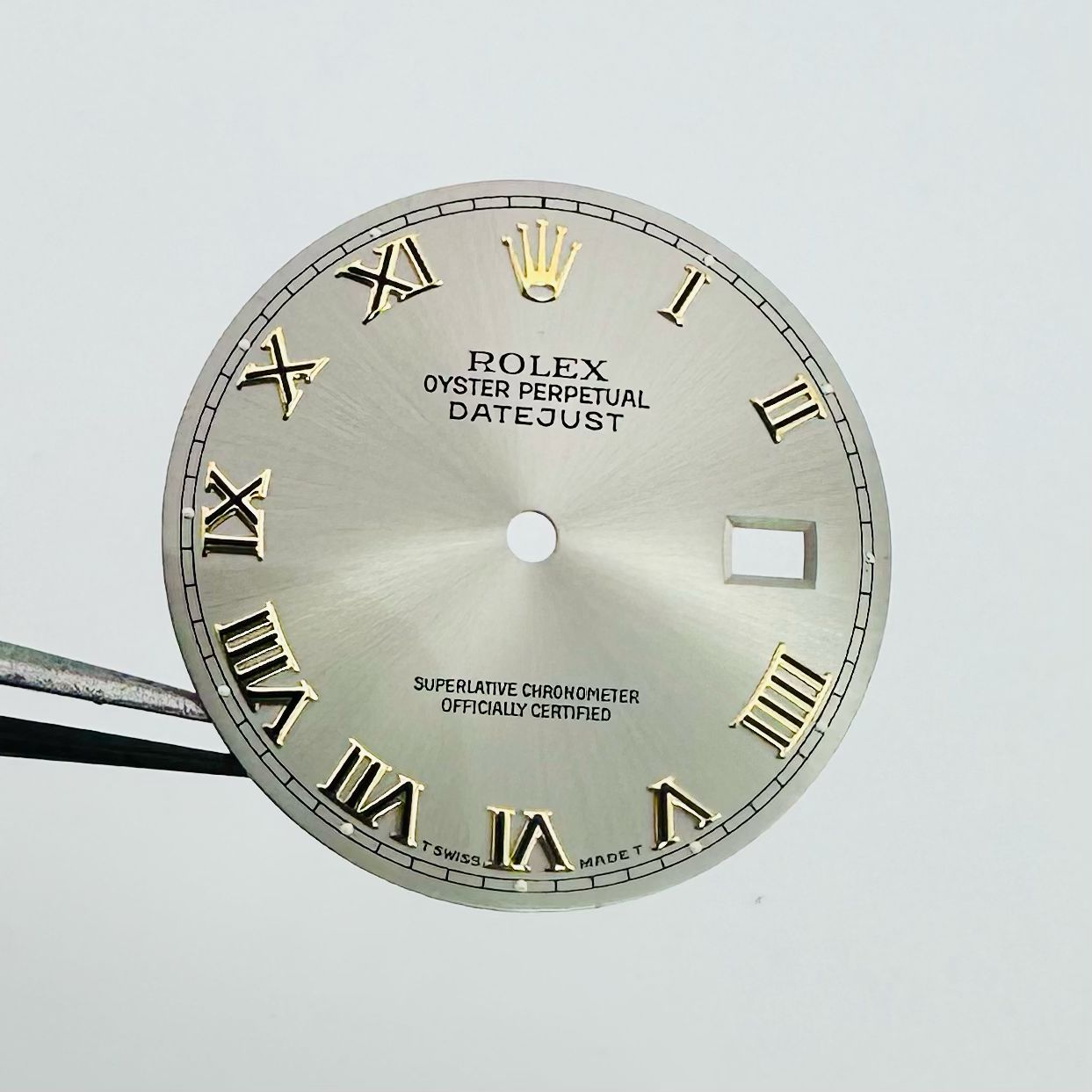 Rolex Rhodium Grey Roman Datejust Dial 16233 16013 16018 16238 #23828
