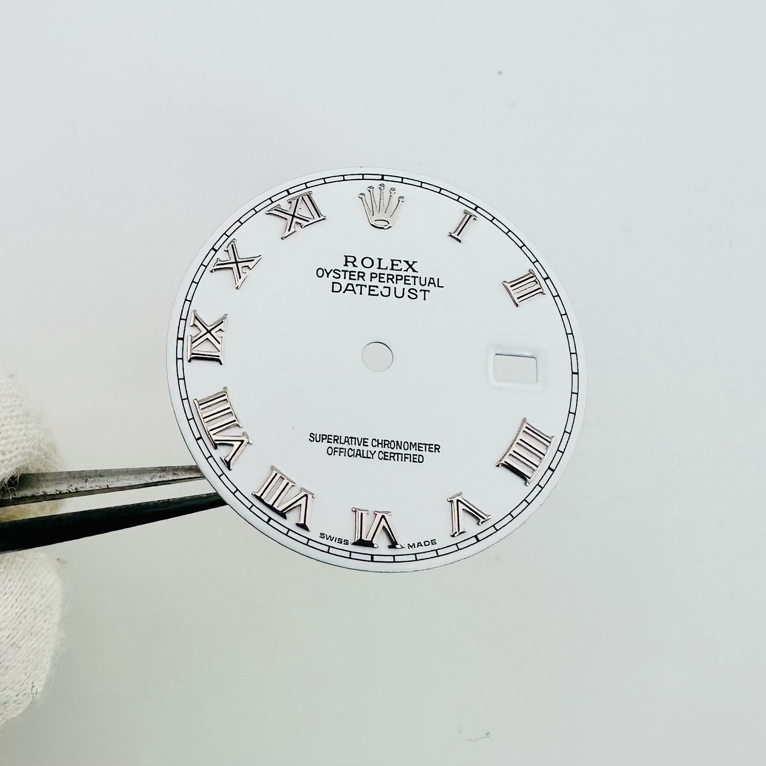 EXCELLENT Rolex Gloss White Roman Dial 36mm Date-just 16014 16220 16234 116234 16030