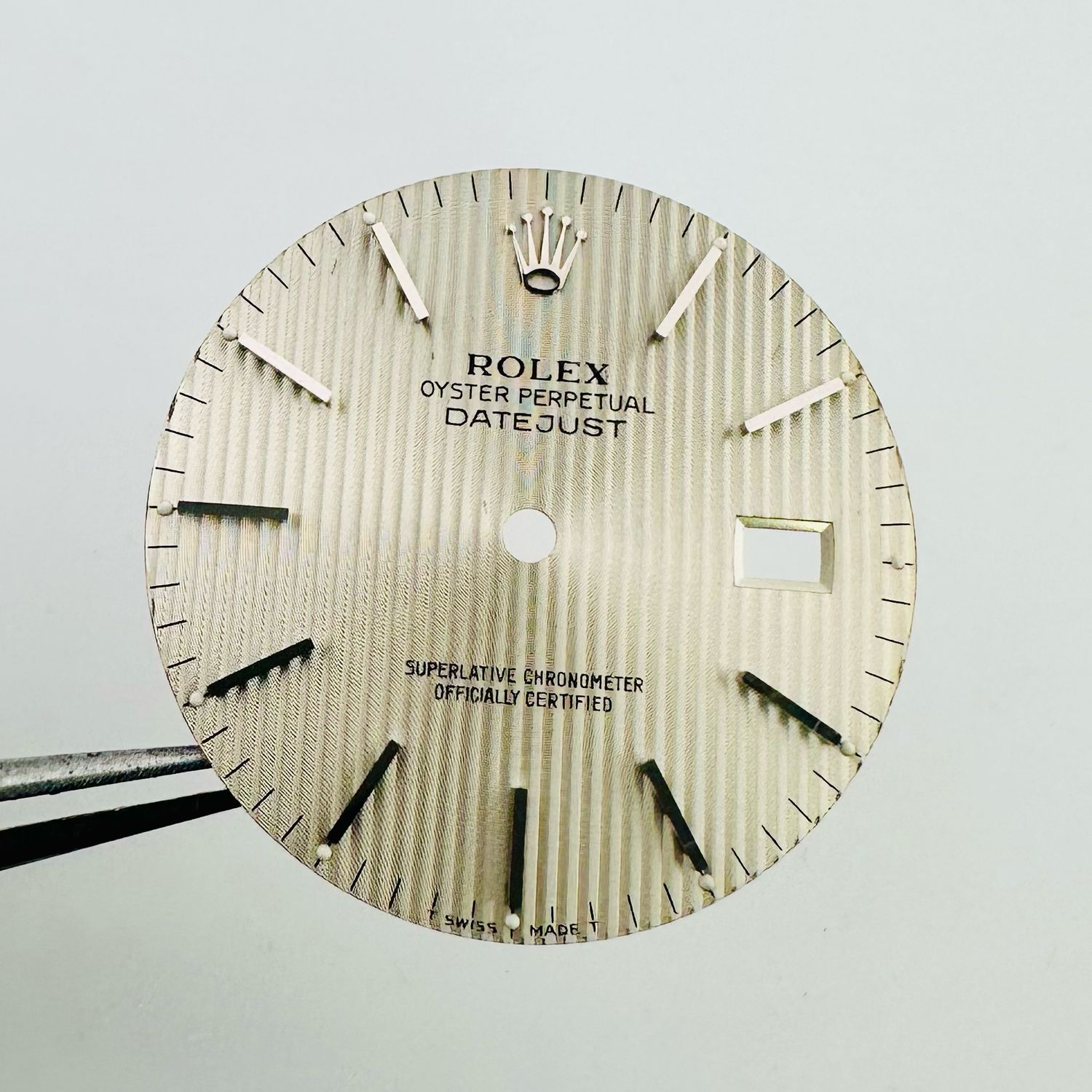 Rolex Silver Tritium Tapestry Dial 36mm Datejust 16000 16030 16014 16220 16234 #24177