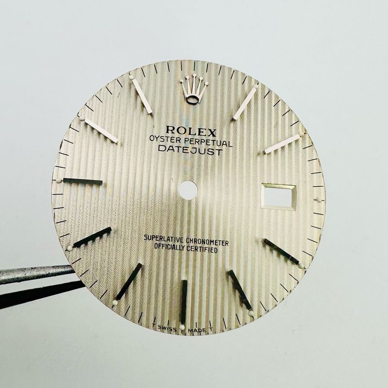 Rolex Silver Tritium Tapestry Dial 36mm Datejust 16000 16030 16014 16220 16234 #24177