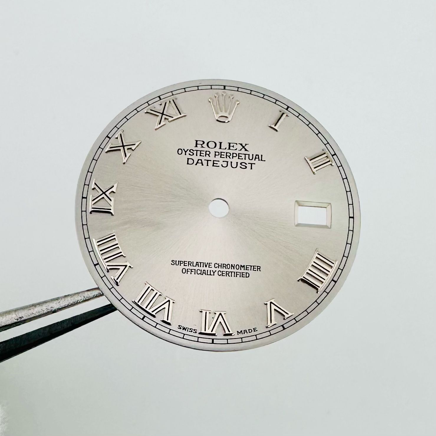 Factory Rolex Silver Rhodium Roman Dial 36mm Datejust 16000 16014 16220 16234 116234 #20523