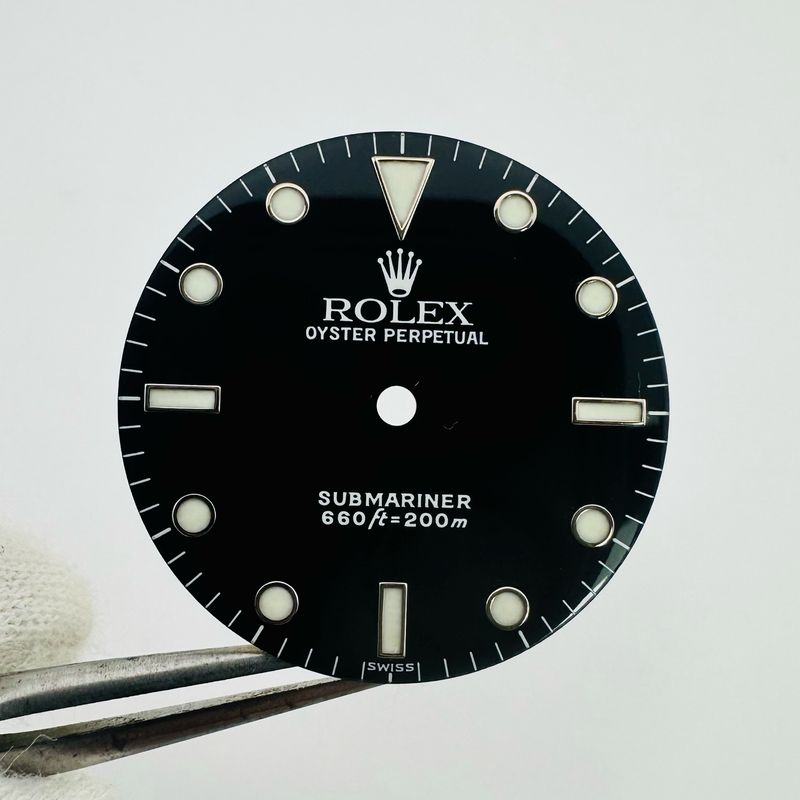 Auth. Rolex Gloss Lumi Dial Submariner 5513 Cal 1520 Submariner “Swiss” Only #B010