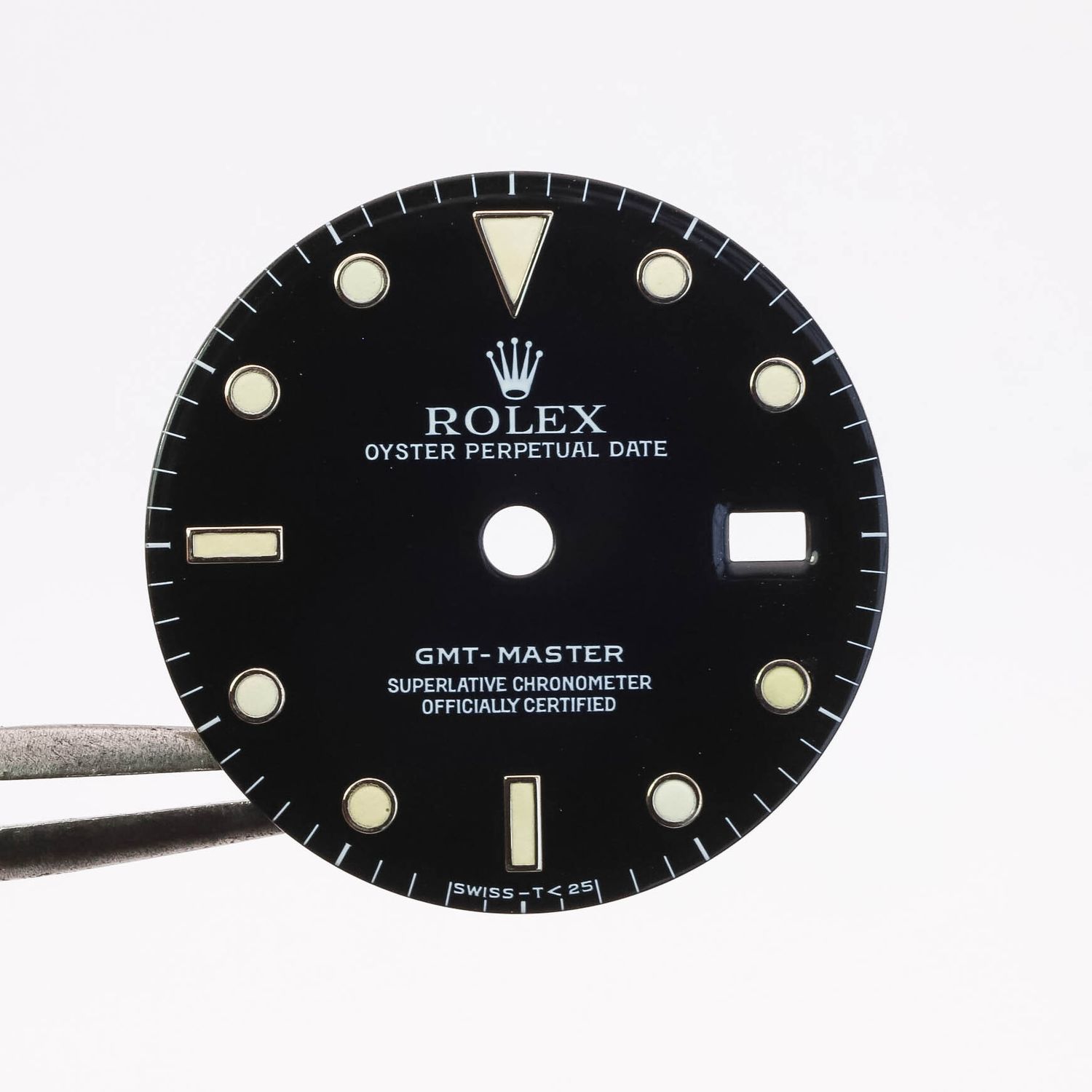 Auth Rolex Tritium Patina Black Gloss Dial GMT Master 16750 Cal 3075 DL41