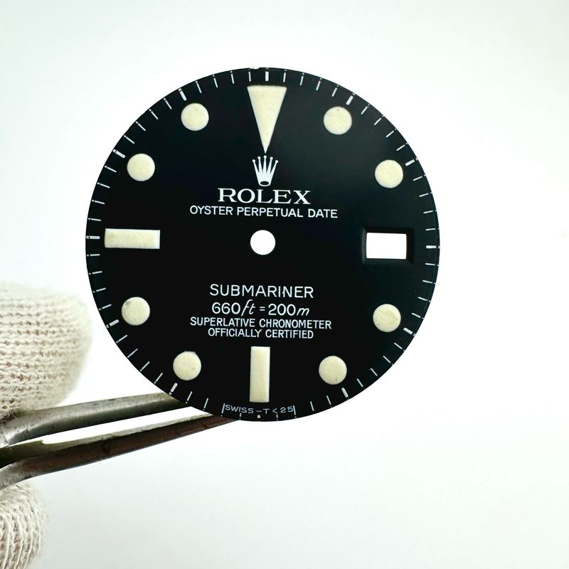 GENUINE Rolex Matte Tritium Submariner 1680 Service Dial Cal 1570 #789800