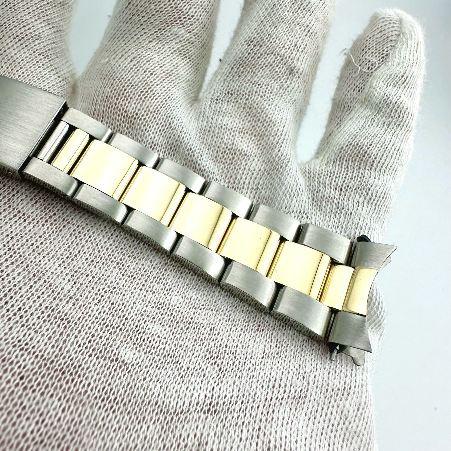 Genuine Rolex TT 14/SS Oyster Bracelet 78363 w/ 458 ends 1601 16013 16253 Band #B002800