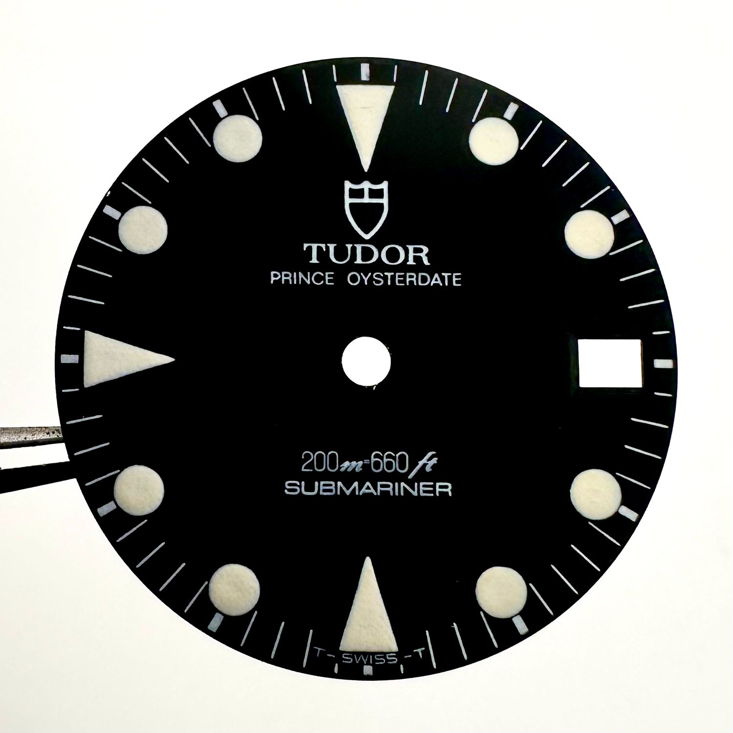 GENUINE Tudor Matte Black Tritium Submariner 76100 Dial Cal 2824-2 #J020