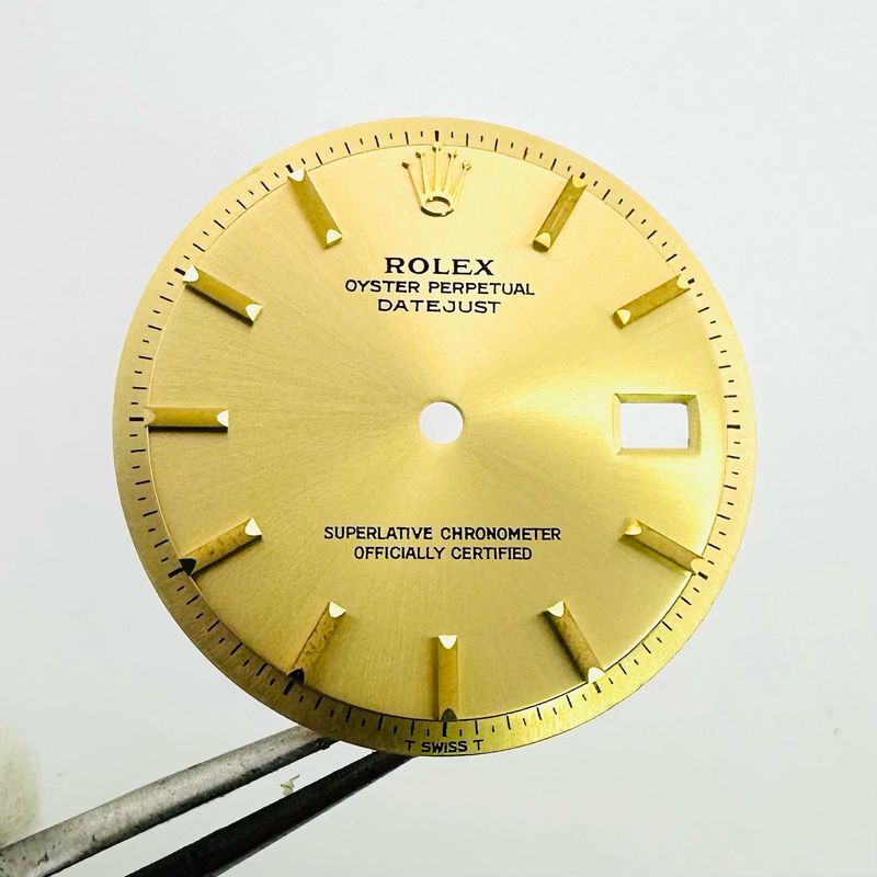 Rolex Gold Two Tone Tritium Stick Dial 36mm Datejust 1601 1603 1600 1530 DL319