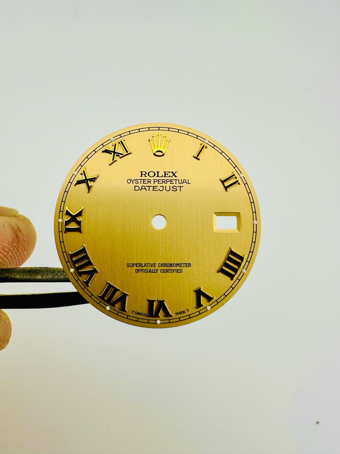 Auth Rolex Two Tone Gold Champagne Roman Datejust Dial 16000 16030 16013 16018 16233 16238 Cal 3035 3135 #1882d