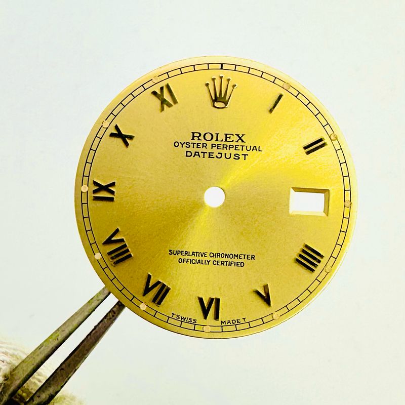 Auth Rolex Two Tone Gold Champagne Roman Datejust Dial 16000 16030 16013 16018 16233 16238 Cal 3035 3135 #DL335