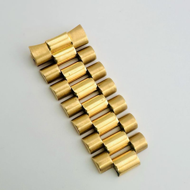 Genuine 20MM Rolex Mens 18K President Links &amp; 53 End Piece
