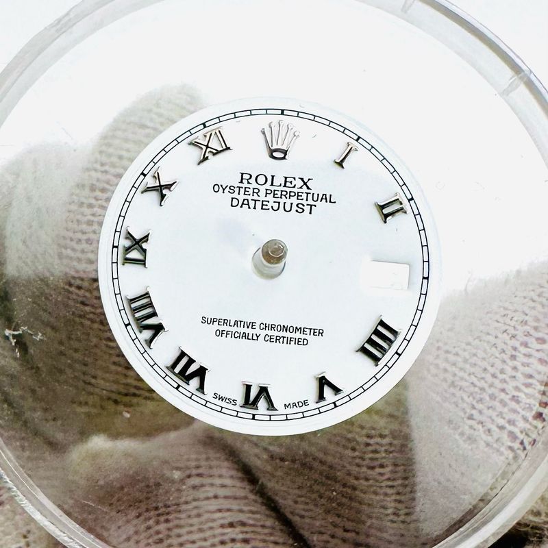 Excellent Rolex Gloss White Roman Dial 26mm Date Datejust 6916 6917 69160 69174 69179 79174 79160 79179 179174 179179 DL115