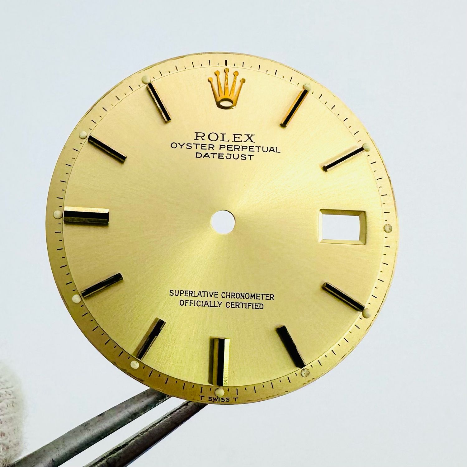 EXCELLENT Rolex Gold Two Tone Tritium Stick Dial 36mm Datejust 1601 1603 1600 1530 DL333