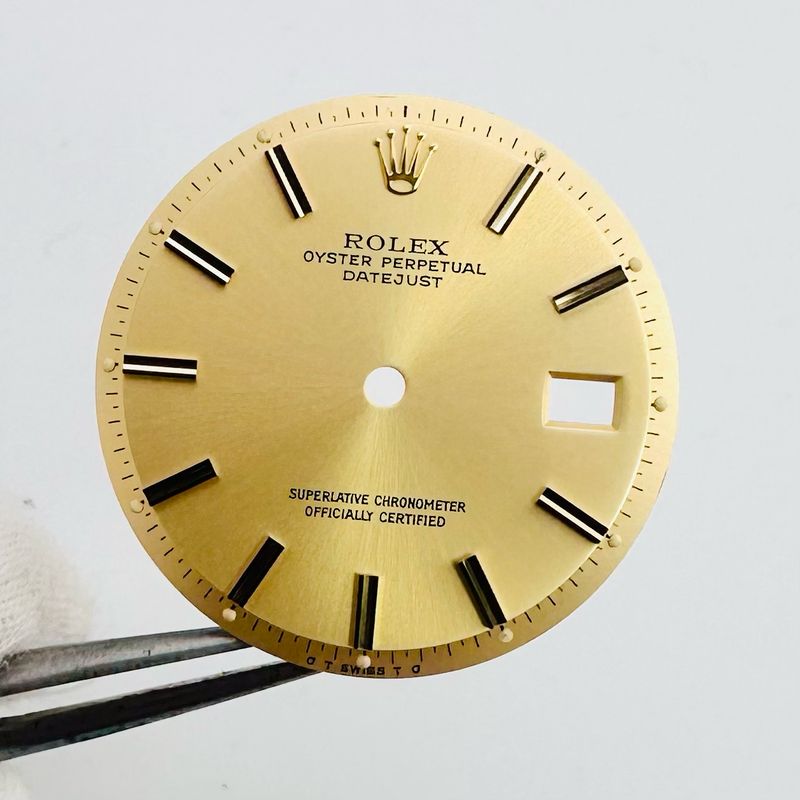 Rolex Gold Two Tone “SIGMA” Stick Dial 36mm Datejust 1601 1603 1600 1530 #DL331